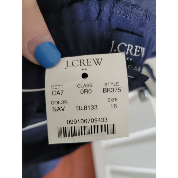 J. Crew Womens Maternity Navy Blue Jamie pants trousers size 16 New career - Picture 3 of 6